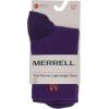 imageMerrell Mens and Womens Trail Running Lightweight SocksUnisex AntiSlip Heel and Breathable Mesh ZonesMid Crew  Violet