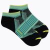imageMerrell Mens and Womens Trail Running Lightweight SocksUnisex AntiSlip Heel and Breathable Mesh ZonesNo Show  Green
