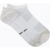 imageMerrell Mens and Womens Trail Running Lightweight SocksUnisex AntiSlip Heel and Breathable Mesh ZonesNo Show  White