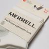 imageMerrell Mens and Womens Trail Running Lightweight SocksUnisex AntiSlip Heel and Breathable Mesh ZonesNo Show  White