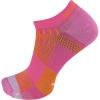 imageMerrell Mens and Womens Trail Running Lightweight SocksUnisex AntiSlip Heel and Breathable Mesh ZonesNo Show  Pink