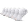 imageMerrell Mens and Womens Recycled Cushioned Ankle Socks6 ampamp 12 PairsHiking Arch SupportWhite 6 Pairs