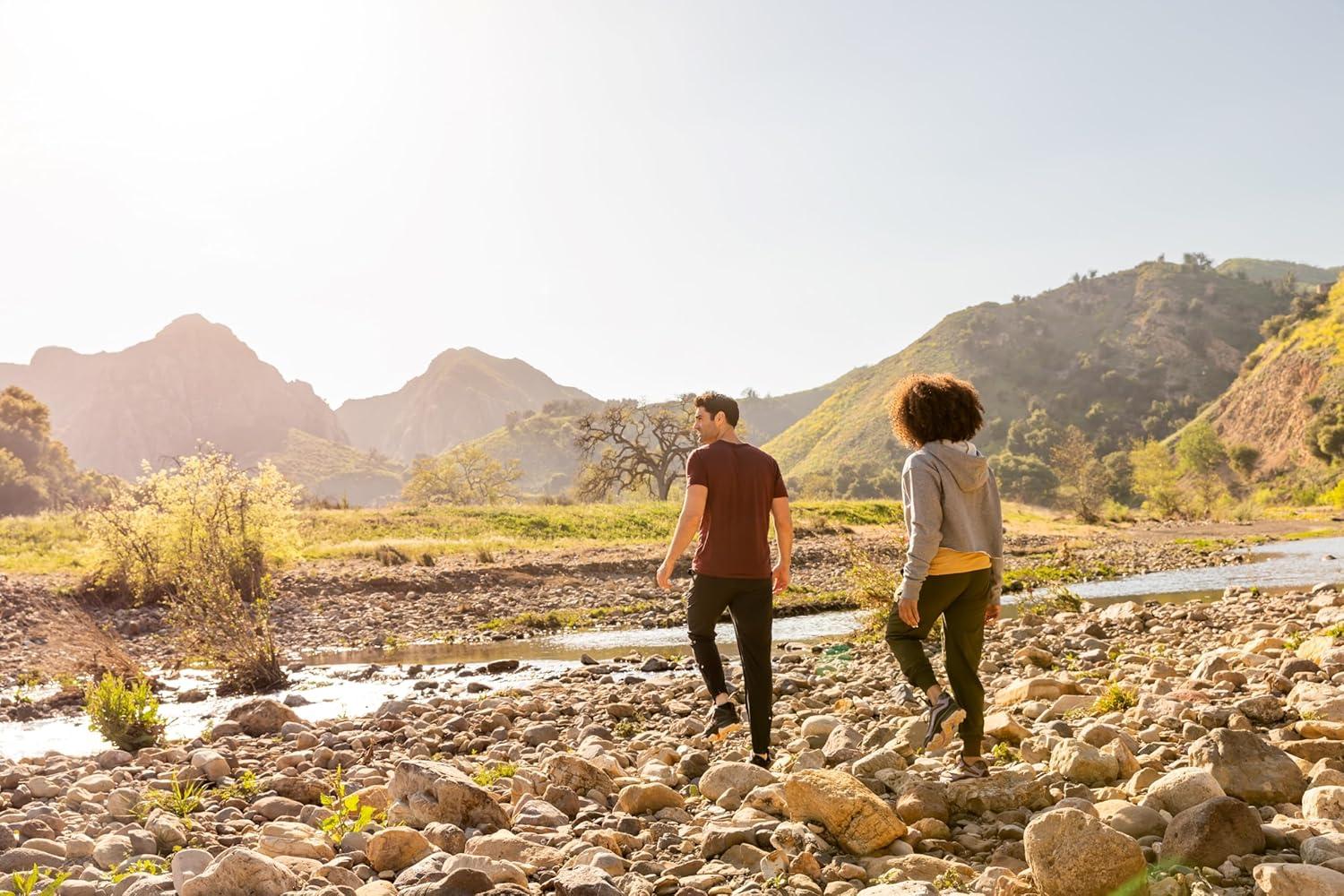 imageMerrell unisexadult Mens and Womens Moab Hiking Mid Cushion Socks  Moisture Wicking ampamp Arch SupportAnkle  Tie Dye Pink