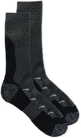imageMerrell unisexadult Mens and Womens Moab Hiking Mid Cushion Socks  Moisture Wicking ampamp Arch SupportCrew  Charcoal
