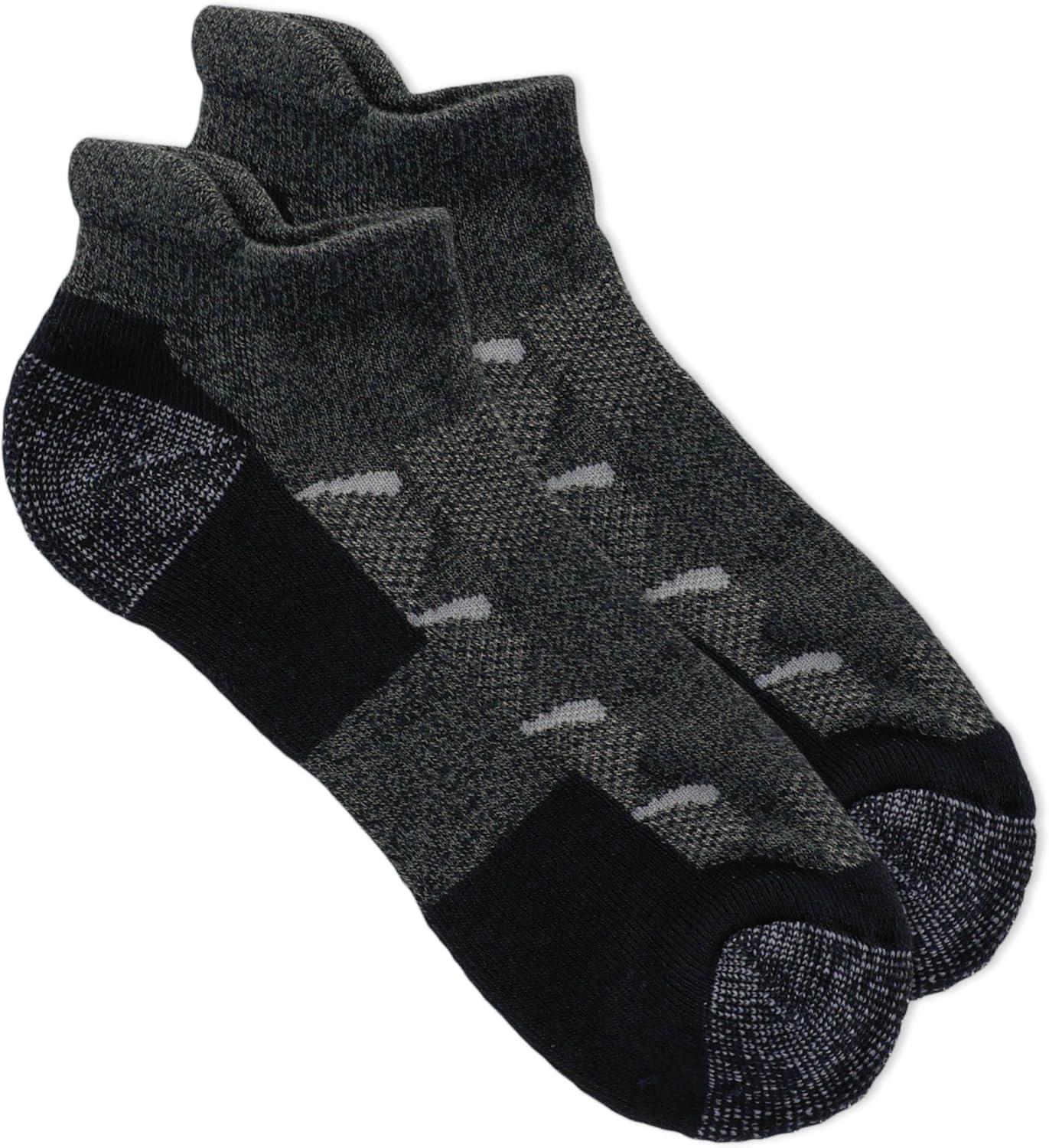 imageMerrell unisexadult Mens and Womens Moab Hiking Mid Cushion Socks  Moisture Wicking ampamp Arch SupportLow Cut Tab  Charcoal