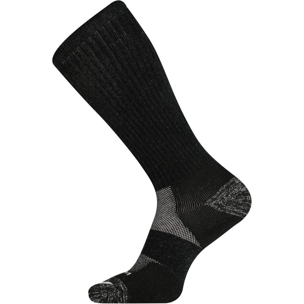 imageMerrell unisexadult Premium Wool Work Crew Socks Arch Support and Breathable MeshGray
