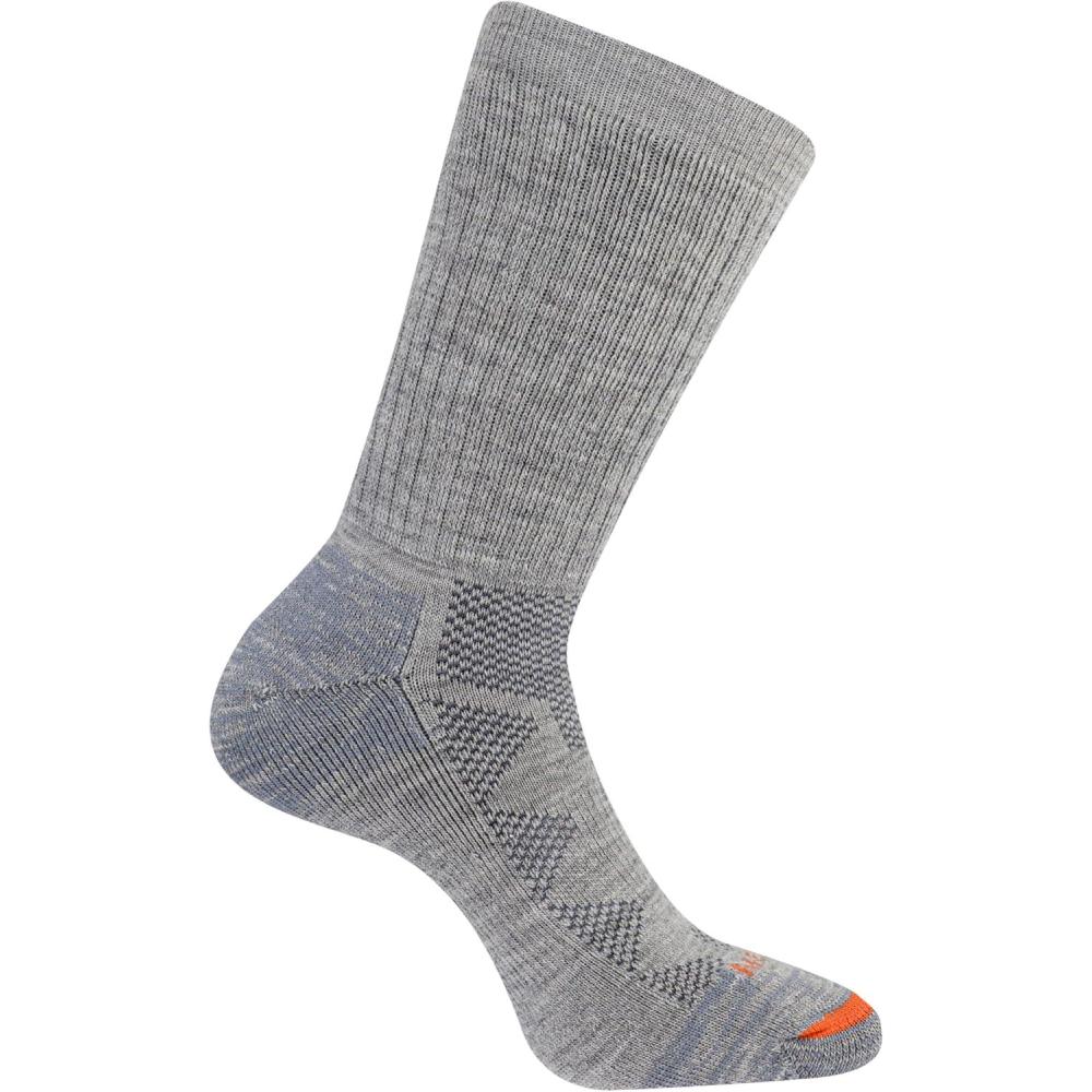 imageMerrell unisexadult Premium Wool Work Crew Socks Arch Support and Breathable MeshHeather Gray