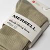 imageMerrell unisexadult Mens and Womens Moab Hiking Mid Cushion Socks  Moisture Wicking ampamp Arch SupportCrew  Oatmeal