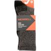 imageMerrell unisexadult Mens and Womens Moab Hiking Mid Cushion Socks  Moisture Wicking ampamp Arch SupportCrew  Onyx Marl