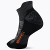 imageMerrell unisexadult Mens and Womens Moab Hiking Mid Cushion Socks  Moisture Wicking ampamp Arch SupportLow Cut Tab  Charcoal