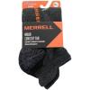 imageMerrell unisexadult Mens and Womens Moab Hiking Mid Cushion Socks  Moisture Wicking ampamp Arch SupportLow Cut Tab  Charcoal