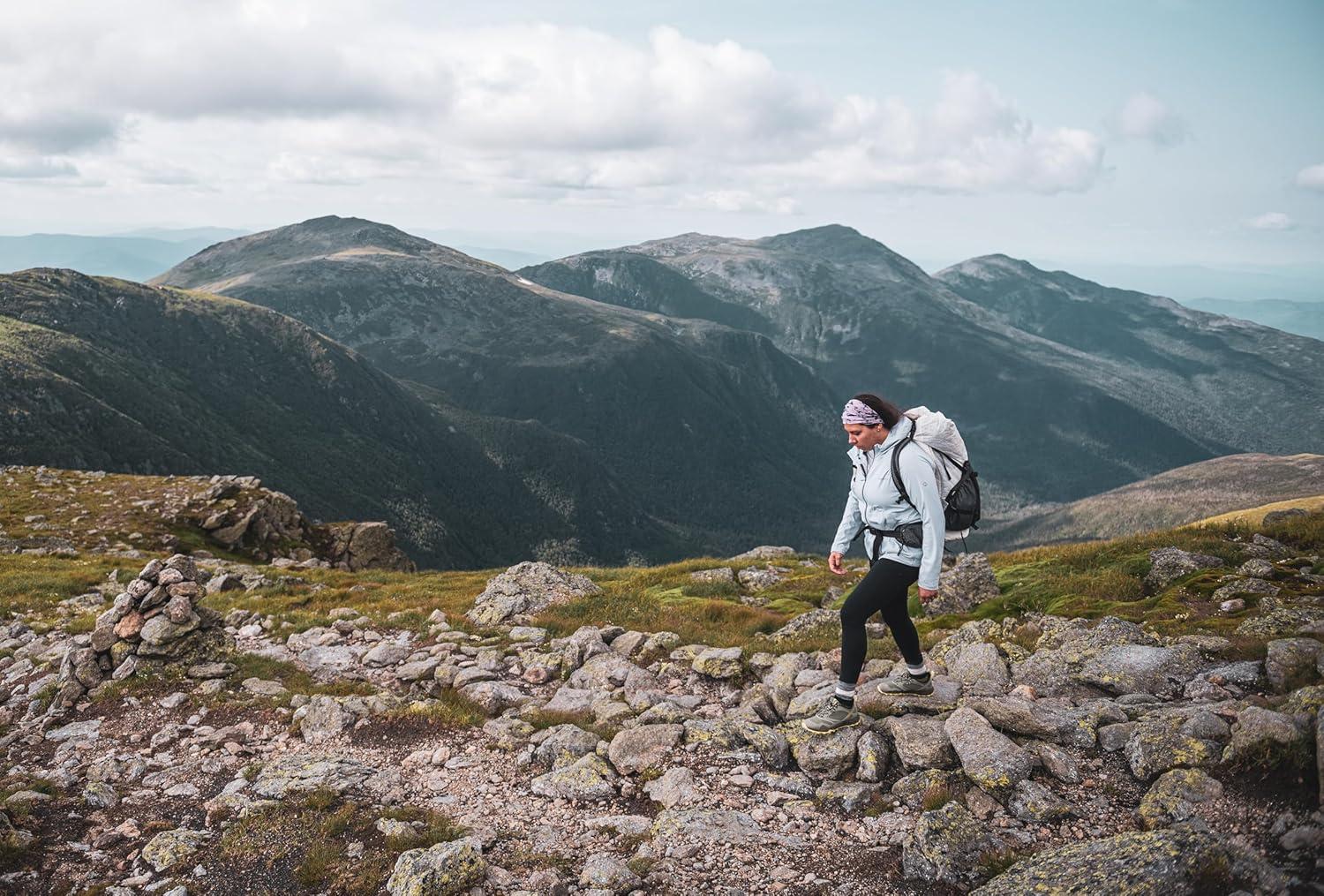 imageMerrell unisexadult Mens and Womens Zoned Cushioned Wool Hiking Crew Socks  Breathable Arch SupportGray