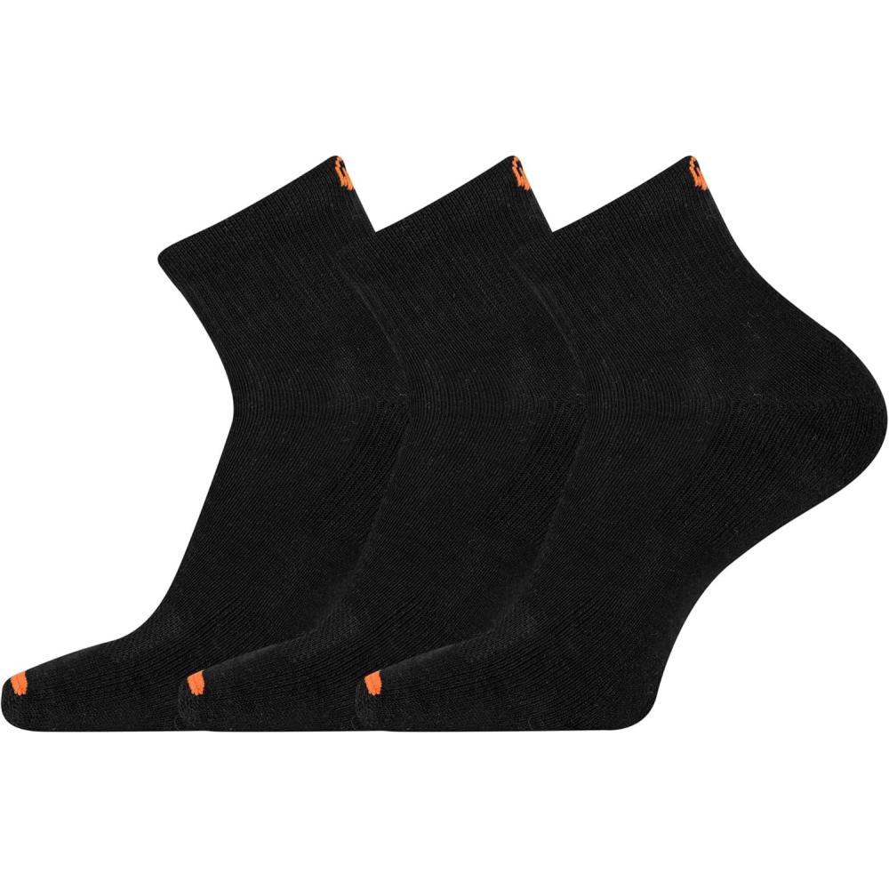 imageMerrell Mens and Womens Cushioned Cotton Ankle Socks3 ampamp 6 PairsBreathable Mesh Comfort ZonesBlack