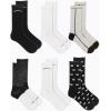 imageMerrel Mens and Womens Recycled Cushioned Socks  6 ampamp 12 Pairs  Hiking Arch SupportBlack Assorted 6 Pairs