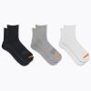 imageMerrell Mens and Womens Cushioned Cotton Ankle Socks3 ampamp 6 PairsBreathable Mesh Comfort ZonesBlack Assorted 6 Pairs