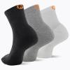 imageMerrell Mens and Womens Cushioned Cotton Ankle Socks3 ampamp 6 PairsBreathable Mesh Comfort ZonesBlack Assorted 6 Pairs