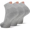 imageMerrell Mens and Womens Cushioned Cotton Ankle Socks3 ampamp 6 PairsBreathable Mesh Comfort ZonesGray