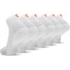 imageMerrell Mens and Womens Cushioned Cotton Ankle Socks3 ampamp 6 PairsBreathable Mesh Comfort ZonesWhite 6 Pairs