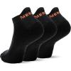 imageMerrell Mens and Womens Cushioned Cotton Low Cut Tab Socks3 ampamp 6 PairsBreathable Mesh Comfort ZonesBlack