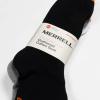 imageMerrell Mens and Womens Cushioned Cotton Low Cut Tab Socks3 ampamp 6 PairsBreathable Mesh Comfort ZonesBlackWhiteGray