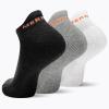 imageMerrell Mens and Womens Cushioned Cotton Low Cut Tab Socks3 ampamp 6 PairsBreathable Mesh Comfort ZonesBlackWhiteGray