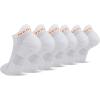 imageMerrell Mens and Womens Cushioned Cotton Low Cut Tab Socks3 ampamp 6 PairsBreathable Mesh Comfort ZonesWhite 6 Pairs