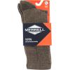 imageMerrell Mens and Womens Merino Wool Tactical Crew SocksArch Support ampamp Moisture ManagementBrown