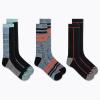 imageMerrell unisexadult Mens and Womens Recycled Everyday Half Cushion Crew Socks  3 Pairs  Breathable HikingBlack Orange Assorted