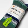 imageMerrell unisexadult Mens and Womens Recycled Everyday Half Cushion Crew Socks  3 Pairs  Breathable HikingBlue Stripe Assorted