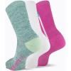 imageMerrell unisexadult Mens and Womens Recycled Everyday Half Cushion Crew Socks  3 Pairs  Breathable HikingLight Pink Assorted