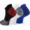 imageMerrell unisexadult Mens and Womens Recycled Everyday Half Cushion Crew Socks  3 Pairs  Breathable HikingRed Assorted