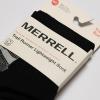 imageMerrell unisexadult Mens and Womens Trail Running Lightweight Socks  Antislip Heel and Breathable MeshNo Show  Black
