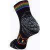 imageMerrell unisexadult Mens and Womens Zoned Cushioned Wool Hiking Ankle Socks  Breathable Arch SupportBlack Rainbow