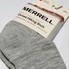 imageMerrell unisexadult Mens and Womens Zoned Cushioned Wool Hiking Ankle Socks  Breathable Arch SupportGray