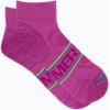 imageMerrell unisexadult Mens and Womens Zoned Cushioned Wool Hiking Ankle Socks  Breathable Arch SupportPink
