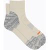 imageMerrell unisexadult Mens and Womens Zoned Cushioned Wool Hiking Ankle Socks  Breathable Arch SupportWhisper White
