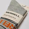 imageMerrell unisexadult Mens and Womens Zoned Cushioned Wool Hiking Crew Socks  Breathable Arch SupportGray
