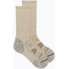 imageMerrell unisexadult Mens and Womens Zoned Cushioned Wool Hiking Crew Socks  Breathable Arch SupportLight Tan