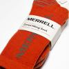 imageMerrell unisexadult Mens and Womens Zoned Cushioned Wool Hiking Crew Socks  Breathable Arch SupportOrange