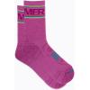 imageMerrell unisexadult Mens and Womens Zoned Cushioned Wool Hiking Crew Socks  Breathable Arch SupportPink Stripe