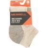 imageMerrell unisexadult Mens and Womens Zoned Cushioned Wool Hiking Socks  1 Pair Pack  Breathable Unisex Arch SupportOatmeal Heather