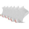 imageMerrell Mens and Womens Cushioned Cotton Ankle Socks3 ampamp 6 PairsBreathable Mesh Comfort ZonesWhite 6 Pairs