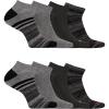imageMerrell unisexadult Mens and Womens Cushioned Midweight Low Cut Socks  4 ampamp 12 Pairs  Moisture WickingBlack Assorted 8 Pairs