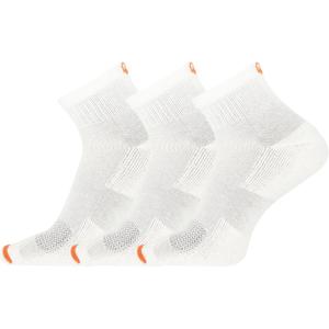 imageMerrell Mens and Womens Cushioned Cotton Ankle Socks3 ampamp 6 PairsBreathable Mesh Comfort ZonesWhite