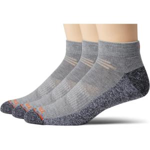 imageMerrell Mens and Womens Lightweight Work Low Cut Socks3 PairsRepreve with Durable ReinforcementGray