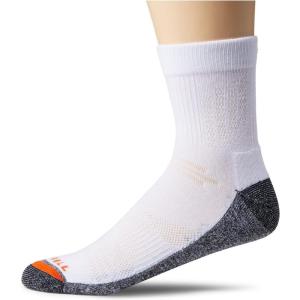 imageMerrell unisexadult Mens and Womens Lightweight Work Ankle Socks  3 Pairs  Repreve With Durable ReinforcementWhite
