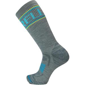 imageMerrell unisexadult Mens and Womens Zoned Cushioned Wool Hiking Crew Socks  Breathable Arch SupportGrayBlue