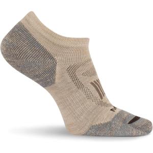 imageMerrell unisexadult Mens and Womens Zoned Cushioned Wool Hiking Socks  1 Pair Pack  Breathable Unisex Arch SupportOatmeal Heather