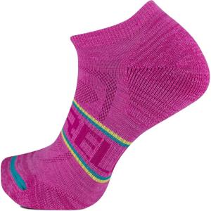 imageMerrell unisexadult Mens and Womens Zoned Cushioned Wool Hiking Socks  1 Pair Pack  Breathable Unisex Arch SupportPink