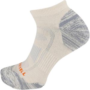 imageMerrell unisexadult Mens and Womens Zoned Cushioned Wool Hiking Socks  1 Pair Pack  Breathable Unisex Arch SupportWhisper White